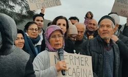 Kaş'lı vatandaşlardan mermer ocağı tepkisi