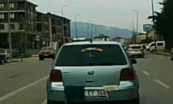 Plakası bezle kapalı araç hayrete düşürdü!