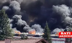 Kereste fabrikası'nda yangın, müdahale sürüyor