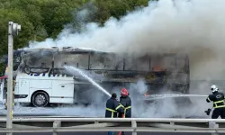 Otobüs alevler içinde kaldı!