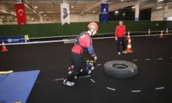 İtfaiye adayları parkura çıktı