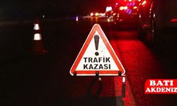 Finike Sahil Yolunda Trafik Kazası!