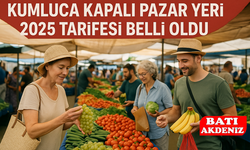 Kumluca Kapalı Pazar Yeri 2025 Tarifesi Belli Oldu