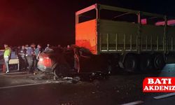 D-650’de Can Pazarı: Otomobil Hurdaya Döndü