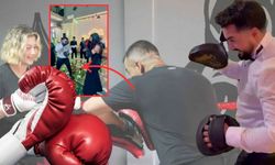 Antalya’da şaşırtan düğün! Pistte dans etmek yerine boks antrenmanı yaptılar!