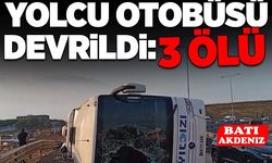 Yolcu otobüsü devrildi: 3 ölü, 20 yaralı