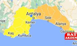 Antalya’da Kuvvetli Yağış Uyarısı: Sel ve Dolu Tehlikesine Dikkat
