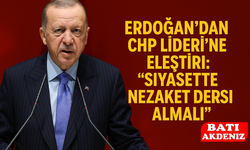 Erdoğan’dan CHP Lideri’ne Eleştiri: “Siyasette Nezaket Dersi Almalı”