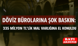 Döviz Bürolarına Şok Baskın: 335 Milyon TL’lik Mal Varlığına El Konuldu