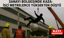 Sanayi Bölgesinde Kaza: İşçi Metrelerce Yüksekten Düştü