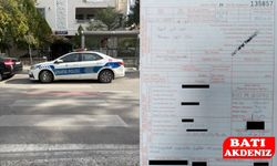 Polis aracına “yaya geçidine park” cezası: 993 TL