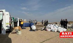 Mersin’in Tarsus ilçesinde çekyat içinden tuzlanmış ce-set çıktı