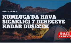 Kumluca'da Hava Sıcaklığı bugün 7 Dereceye Kadar Düşecek