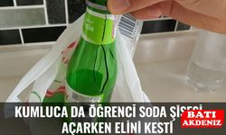 Kumluca’da Öğrenci Soda Şişesi Açarken Elini Kesti