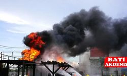 Doğal Gaz Depolama Merkezi Alevlere Teslim Oldu