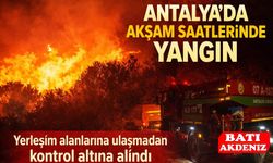 Antalya’da Ormanlık Alanda Endişelendiren Yangın