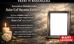 Kumluca Karacaören Mahallesi’nden Azize Cof Hayatını Kaybetti