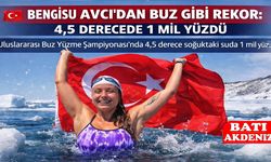 Bengisu Avcı’dan Buz Gibi Rekor: 4,5 Derecede 1 Mil Yüzdü