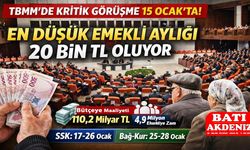 TBMM’de Kritik Görüşme 15 Ocak’ta