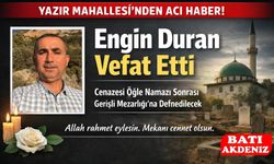 Kumluca Yazır Mahallesi’nden Engin Duran Vefat Etti