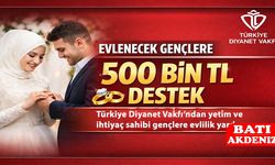 Türkiye Diyanet Vakfı’ndan Evlenecek Gençlere 500 Bin TL Destek