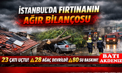 İstanbul’da Fırtınanın Bilançosu Ağır Oldu
