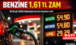 Benzine 1,61 TL Zam Geldi