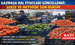 Gazipaşa Hal Fiyatları 24 Ocak Cumartesi Sebze piyasası