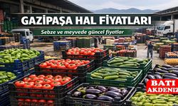 Gazipaşa Hal Fiyatları Güncellendi: Sebze ve Meyve fiyatları