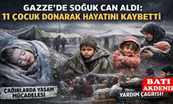 Gazze’de Soğuk Can Aldı: 11 Çocuk Donarak Hayatını Kaybetti