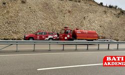 Kumluca–Kemer Karayolunda Çekici Yangını Korkuttu