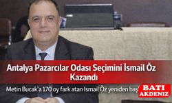 Antalya Pazarcılar Odası Seçimini İsmail Öz Kazandı