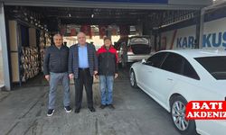 Kumluca Kaymakamı Bahadır Güneş’ten Karakuş Oto Özel Servis’e Ziyaret