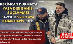 Kerimcan Durmaz’a Yasa Dışı Bahis Suçlaması: Savcılık 5 Yıl 3 Aya Kadar Hapis İstedi