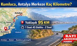 Kumluca, Antalya Merkeze Kaç Kilometre?