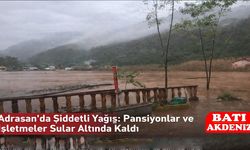 Kumluca Adrasan’da Şiddetli Yağış: Pansiyonlar ve İşletmeler Sular Altında Kaldı