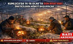 Kumluca'da 14–16 Ocak’ta Zirai Don Riski Var!
