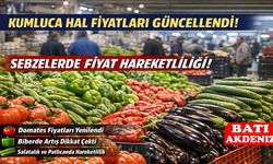 Kumluca Hal Fiyatları Güncellendi: Sebze Fiyatlarında Hareketlilik