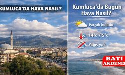 Kumluca’da Bugün Parçalı Bulutlu ve Ilımlı Hava Esiyor