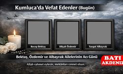Kumluca’da Vefat Edenler (Bugün)