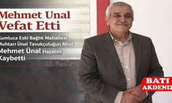 Kumluca'da Mehmet Ünal Vefat Etti
