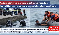 Motosikletiyle Denize Düştü, Kurtarıldı: Motosikletine Bakmak İçin Yeniden Denize Girince Boğuldu