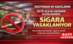 Restoran ve Kafelerin Üstü Açılır-Kapanır Alanlarında Sigara Yasaklanıyor