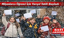 Milyonlarca Öğrenci İçin Yarıyıl Tatili Başladı