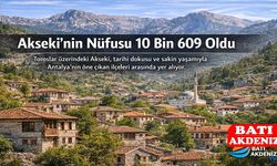 Antalya Akseki Nüfusu 10 Bin 609 Olarak Açıklandı