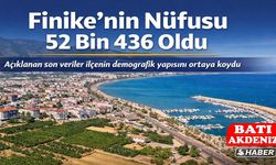 Antalya Finike’nin Nüfusu 52 Bin 436 Olarak Açıklandı