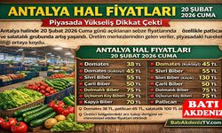 Antalya Hal Fiyatları 20 Şubat 2026 Cuma Piyasa