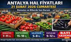 Antalya Hal Fiyatları 21 Şubat 2026 Cumartesi: Domates ve Biberde Son Durum