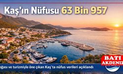 Antalya Kaş’ın Nüfusu 63 Bin 957 Olarak Açıklandı