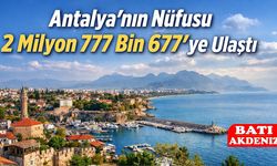 Antalya’nın Nüfusu 2 Milyon 777 Bin 677’ye Ulaştı
